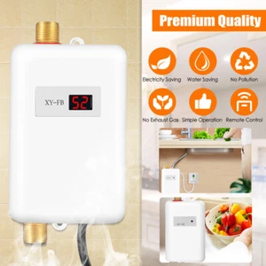 3000W Instant Hot Water Heater Electric Tankless On Demand House Shower Sink NEW - Picture 1 of 12