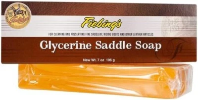 FIEBING COMPANY INC. Fiebing's GLYCERINE SADDLE SOAP BAR 7 oz. For cleaning/preserving leather