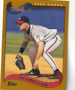 SPEDIZIONE GRATUITA-COME NUOVO-2002 Topps Rico Brogna #214 BRAVES - Foto 1 di 1