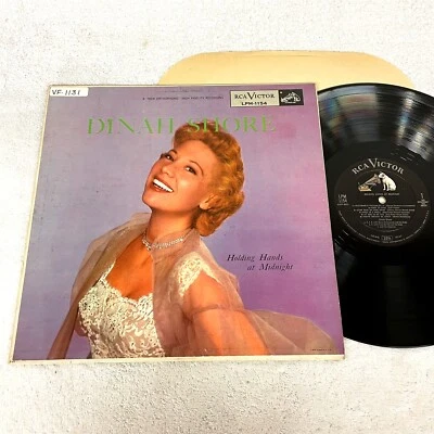 Dinah Shore "Holding Hands At Midnight" 1956 Jazz LP, VG, Orig RCA Pressing - Image 1 of 2