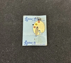 Paleta de arte Beau vintage de plata de ley - Imagen 1 de 4