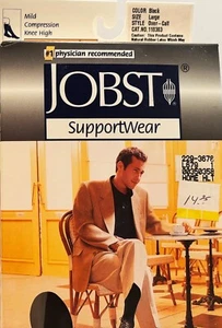 NEW Jobst Therapeutic Over the Calf Dress Support Socks – Large BLACK - Picture 1 of 2