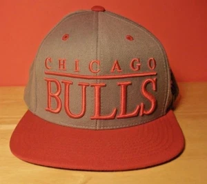 NBA Chicago Bulls Snapback Cap Mütze grau / rot Mitchel & Ness NEU - Bild 1 von 5