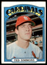 1972 Topps Ted Simmons - Good St. Louis Cardinals #154