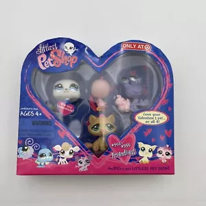 GAMBO DI SAN VALENTINO GATTO FOCA UCCELLINO - Littlest Pet Shop confezione da 4 pezzi 552 553 554 555 - Foto 1 di 11