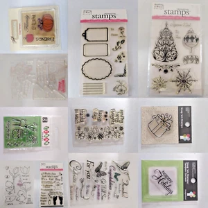 Mixture of Clear Vinyl Unmounted Stamps Your Choice! - Picture 1 of 23