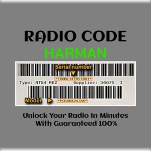 ANTI-THEFT HARMAN RADIO CODE STEREO MyGIG NTG4 REZ B PINCODE SERVICE - Picture 1 of 5