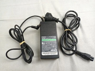 Genuine Sony AC Adapter Model VGP-AC19V46 Output 19.5V-6.2A AUS Cord Good Cond - image 1 of 4