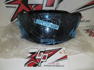 Polaris / Sportech - New Windshield Cobra Solid Black Checkered 11.5 - CE GL-BL - Picture 1 of 6