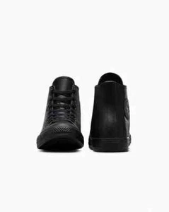 van schwarze Leder High Top Sneaker - Bild 1 von 9