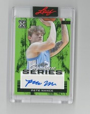 2023 Leaf Signature Series PETE NANCE #BA-PN1 ~ Green 1/1 Auto - Error Wrong Pic