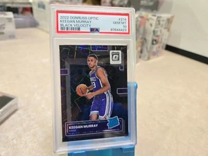 Keegan Murray RC 2022-23 Donruss Optic Rated Rookie Black Velocity #/39 PSA 10 - Picture 1 of 2