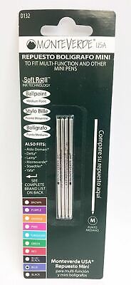Monteverde Mini D1 Soft Roll Pen Refill - D132 - Blue Ink • 8$