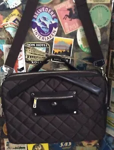NEW Knomo London ‘Jedi’ $155 Quilted Messenger Bag -Brown—16"x 12” - Picture 1 of 3