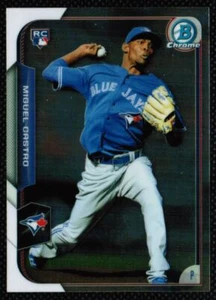 2015 Bowman Chrome Miguel Castro Rookie Toronto Blue Jays #186 - Picture 1 of 2