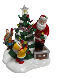 Department 56 The Original Snow Village Santa Comes To Town 2001 beleuchtet - Bild 1 von 24