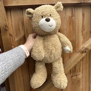 TESCO CAROUSEL JACK THE BEAR TEDDY BEAR SOFT TOY COMFORTER BROWN 17 INCHES GC - Picture 1 of 9