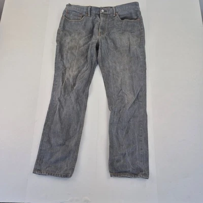 Jeans LEVI'S 511 W36 L30 gris para hombre 100 % algodón ajustado cremallera r... - Imagen 1 de 4