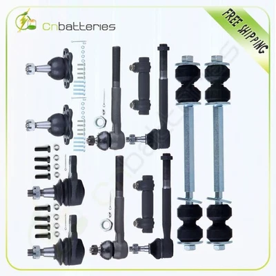 Suspension Ball Joint Tie Rod End Sway Bar Kit Set for 1988-95 Chevrolet K1500 - Image 1 of 4