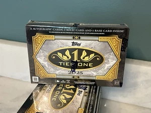 2025 Topps Tier One Baseball Hobby Box sigillato in fabbrica 2 auto - spedizione gratuita! - Foto 1 di 3