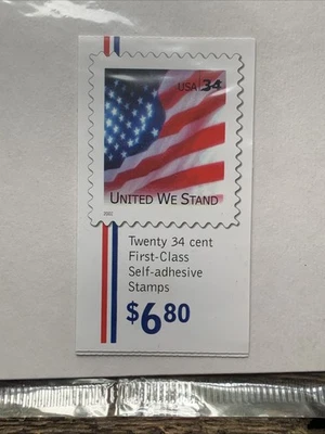 US Stamps Scott #BK287 AMERICANS FLAG  Vending Booklet of  20 MNH SEALED   USA - Image 1 of 3