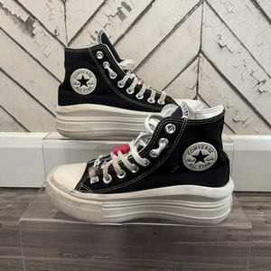 Converse Chuck Taylor All Star Move Plateau Damen Größe UK 3 "Sun Fun" schwarz - Bild 1 von 10