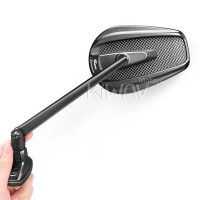 Espejos retrovisores de carenado KiWAV Mamba fibra de carbono real ajustables para Yamaha YZF R Foto 1 de 4