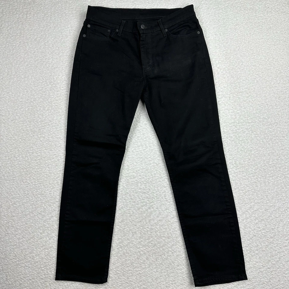 Levis 511 牛仔裤男式尺寸 33x30 直筒修身黑色中腰休闲牛仔 — 第 1/4 张图片