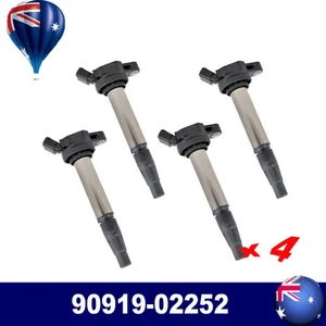 4X 90919-02252 OE Ignition Coils For Toyota Corolla ZRE152 Prius Hybrid 2ZR 3ZR - Picture 1 of 9
