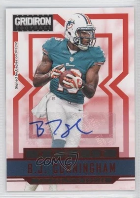 2012 Panini Gridiron X's Signatures /499 BJ Cunningham #205 Rookie Auto RC - Image 1 of 2