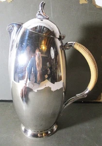 MID CENTURY MODERN SILVER PLATE COFFEE, "FLAIR" ELEGANT STREAMLINED SHAPE IS CO - Picture 1 of 8