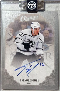 2023-24 UPPER DECK CLEAR CUT CHAMPS AUTO TREVOR MOORE LOS ANGELES KINGS #C-TM - Picture 1 of 2