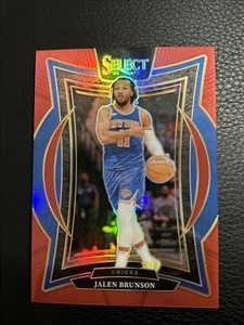 2024-25 Panini Select - Concourse Jalen Brunson #42 Red Prizm /199 Knicks MINT! - Picture 1 of 2