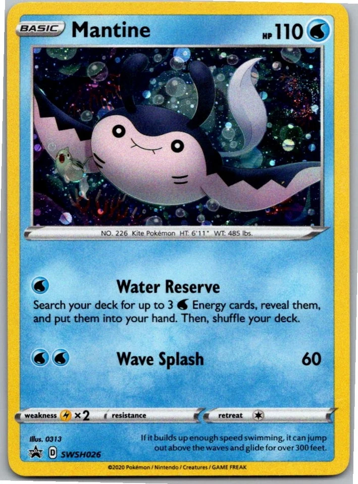 Mantine - Promo SWSH: Sword & Shield Promo Cards SWSH026 NM Holo - Image 1 of 2