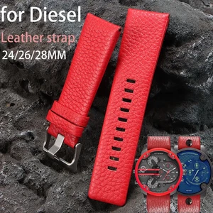 Correa de reloj de cuero de 28 mm para pulsera Diesel DZ7370 DZ7279 7395 7257 7430 - Imagen 1 de 25