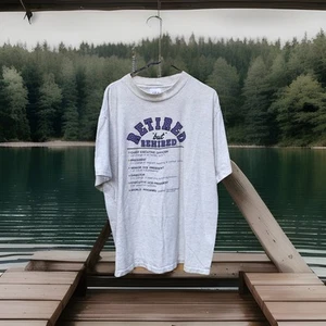 Camiseta vintage relajada retirada pero reconquirida puntada única XL EE. UU. Hecha en 1992 - Imagen 1 de 11