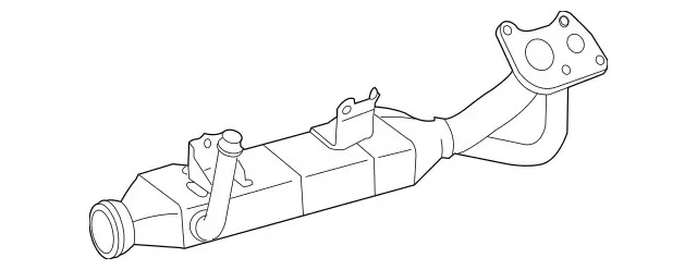 Enfriador de escape original Mercedes-Benz 642-140-02-75 Foto 1 de 1