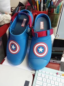 Nwt Marvel Captain America Mens Rubber Clogs 13 - Picture 1 of 1