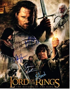 Sean Astin Serkis Tyler Wood +2 signed 11x14 Photo autographed Picture with COA - Picture 1 of 1