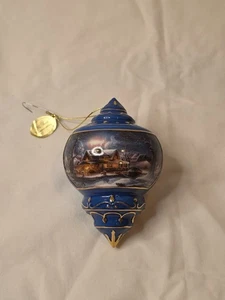 Terry Redlin 2006 Blue Christmas Ornament His First Homecoming Wild Wings - Picture 1 of 5