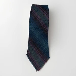 LochCarron Tartan Tie Anderson Plaid 100% Wool Preppy Academia Scotland Fray - Picture 1 of 3