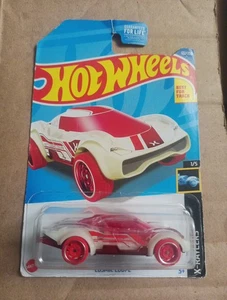 Hot Wheels Radiografia 1/5 Cosmic Coupè Bianco/Rosso Auto Diecast - Foto 1 di 3