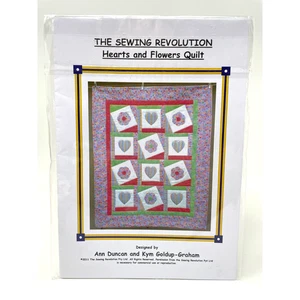 Hearts and Flowers Quilt, The Sewing Revolution, 2011 Duncan + Goldup-Graham NEW - Picture 1 of 2