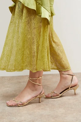 Oasis Gold Heeled Sandals Womens Party Heels