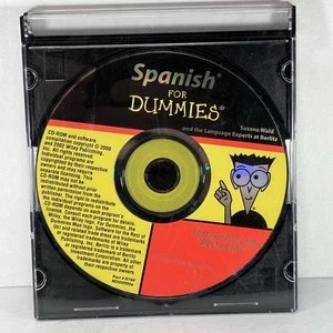 Spanish For Dummies CD ROM Disc Only Berlitz #R769-MD00000a Very Good Condition - Picture 1 of 4
