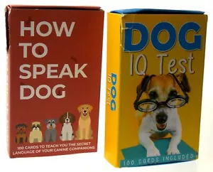 Dog IQ Test & How To Speak Dog Cards Gift Republic Tests Questions Facts Gift - Picture 1 of 2