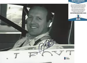 A.J. FOYT SIGNED 8x10 PHOTO INDY 500 CHAMPION DRIVER CAR AJ 5 BECKETT COA BAS - Picture 1 of 1
