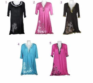 Weiche Rüsche Zebra Gepard Leopard Bling Strass Kreuz Kleid Bluse elegantes Oberteil - Bild 1 von 11