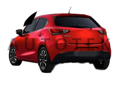 预切胶片前双门窗计算机切割适用于马自达 2 Hatchback 2011 - 2016 — 第 1/4 张图片