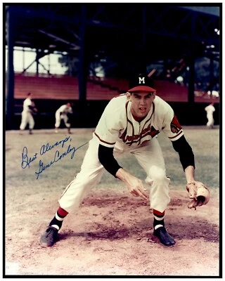 FOTO 8x10 firmada automáticamente por Gene Conley Braves WS CHAMP 1957 CELTICS 3X CAMPEÓN DE LA NBA Foto 1 de 2
